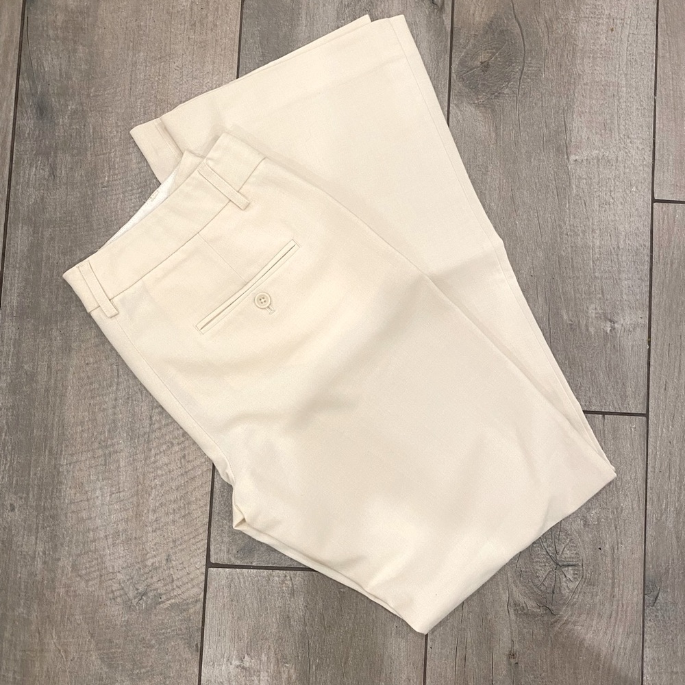 Express Beige Editor Wide Leg